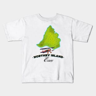 Northey Island Essex Map Kids T-Shirt